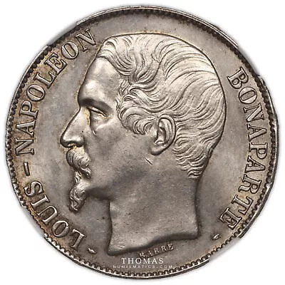 Coin - France - Napoléon III - 5 Francs 1852 A - NGC MS 62 • $740