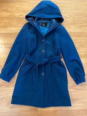 Mossimo Women Belted Coat Size Medium Teal Fall Winter Belted • $15