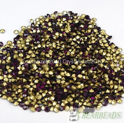 1440Pcs 10Gross Top Quality Czech Crystal  Rhinestones Round Pointed Foiled Back • $11.75