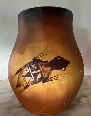 Vintage R. Galvan Signed Southwestern Style Clay Art Pottery  Vase 4.5” • $15