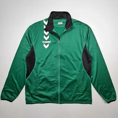 £17.99 • Buy Hummel Mens Tracksuit Jacket Green XXL Essential Victory Poly Track Jacket