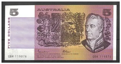 Australia 1985 $5 Banknote Johnston/Fraser R209b Gothic EF #3-86 • $20