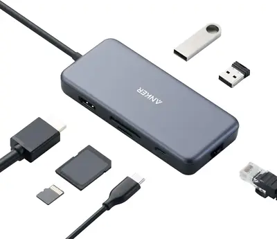 $82.79 • Buy Anker USB C Hub Adapter, Powerexpand+ 7-In-1 USB C Hub, With 4K USB C To HDMI, 6