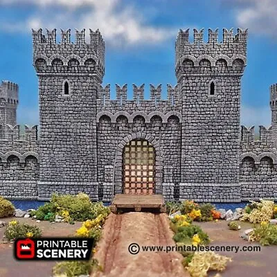 £80 • Buy Castle Walls - Medieval Ramparts, Bastions, City Gates, Fantasy 28mm Terrain 