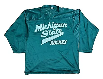 Vintage Michigan State Hockey Jersey Size Small Lightweight Old MSU Spartans • $39.99