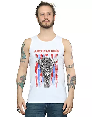 American Gods Men's Skull Flag Vest • £11.99