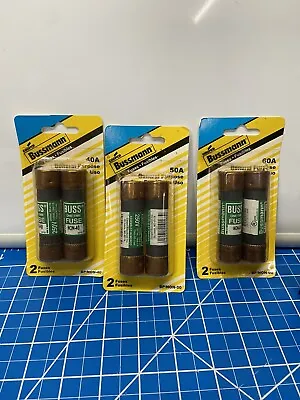 Cooper Bussmann New NON - 40A  50A 60A Buss Fuses Sealed With Fuse Holder • $20