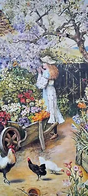 Stunning Oil Painting Of Girl In A Country Garden • £35