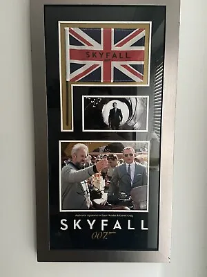 Daniel Craig James Bond And Sam Mendes Signed Autograph Signature Skyfall • £695