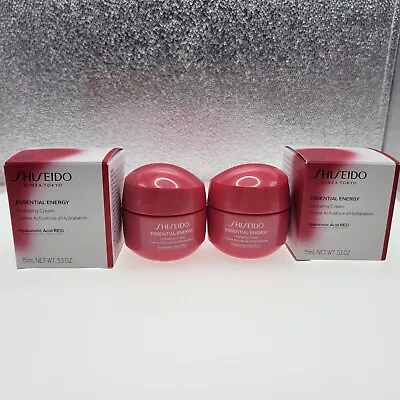 Lot X2 Shiseido Ginza Tokyo Essential Energy Hydrating Cream Travel 0.53 Oz Each • $16.99