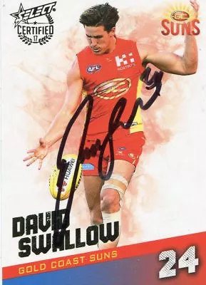 $7.50 • Buy AFL Select 2017 Certified #99 Suns David Swallow Autographed Card