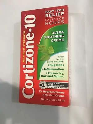 CORTIZONE-10 ULTRA SOOTHING CCREAM 1 Oz Exp  03/2026 • $8.50