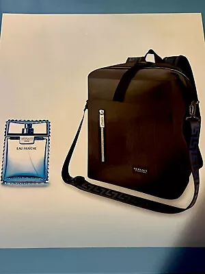 Limited Edition Versace Man Eau Fraiche Eau De Toilette Backpack & Cologne OBO • $300