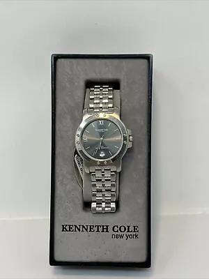 Kenneth Cole KC3173 Stainless Steel Men’s Date Watch 30MM Water Resistant • $39.99