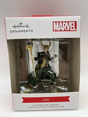 Hallmark 2021 Disney Marvel AVENGERS LOKI 3.5  Boxed Christmas Tree Ornament NEW • $8.50