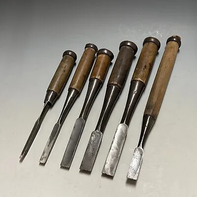 Japanese Chisel NOMI #029 Set Of 6 Carpenter Hand Tool Wood Working • $28.81