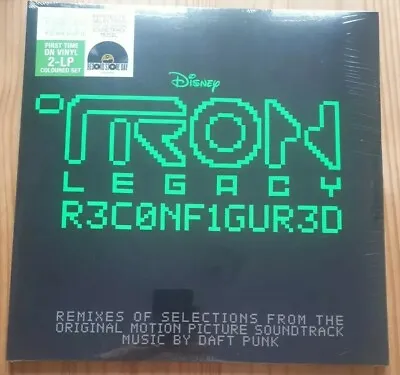 Daft Punk Tron Legacy Reconfigured Ltd Ed RSD Translucent Green Dbl Vinyl 2020 • £150
