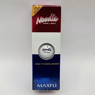 ⭐️ Maxfli Noodle Long & Soft Golf Balls W/ Company Logo - 3 Balls • $8.99