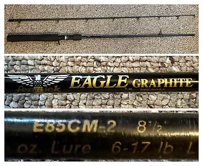 Rare Fenwick Eagle 8'6  Downrigger/Trolling Rod E85CM-2 2 Piece 6-17lb.- VGUC • $94.99