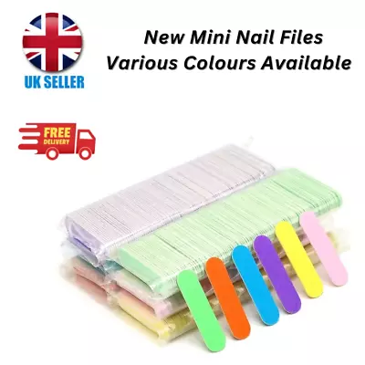 New Double Sided Disposable Mini Nail Files • £1.59