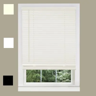 Window Blinds 1  Corded Vinyl Venetian Blinds 40x64 White Alabaster • $25.49