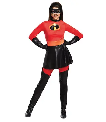 Disguise Womens Mrs. Incredible Deluxe Incredibles Halloween Costume Medium 8-10 • $49.99