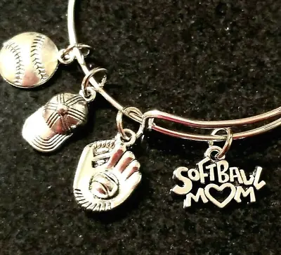 Softball Mom Gift Softball Bracelet Gift For Mom Jewelry Softball Players Mom • $18