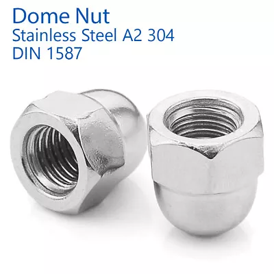 £120.99 • Buy M3 M4 M5 M6 M8 M10 M12 Dome Nuts Hex Domed Nuts Stainless Steel A2 - Din 1587