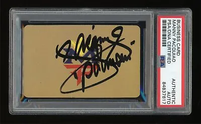 $0.99 • Buy Business Card Congressman MANNY PACQUIAO PSA Authentic AUTO SIGNED  PACMAN 