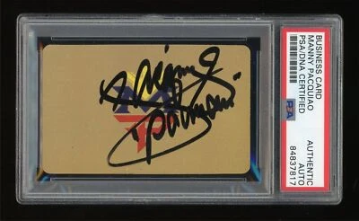 $0.99 • Buy Business Card Congressman MANNY PACQUIAO PSA Authentic AUTO SIGNED  PACMAN 