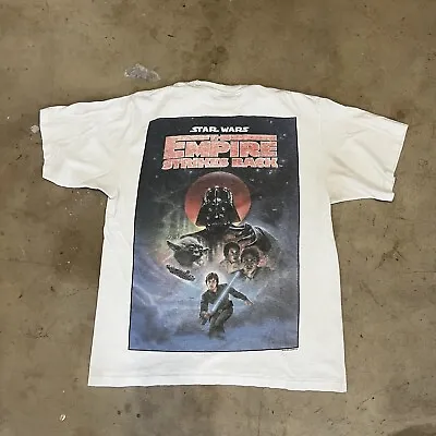 Men T Shirt VINTAGE Star Wars 1995 Size XL Empire Strikes Back Movie • $350