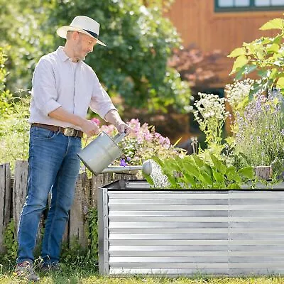 2-Pack Metal Raised Garden Bed 8×4×2ft Flowers Elevated Planter Box For Flowers^ • $239.99