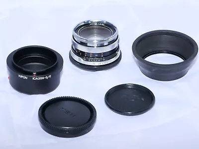 Icarex 35 Carl Zeiss Ultron 50mm F1.8 Lens. Sony E Adapter. Hood. Recent CLA'd • $475