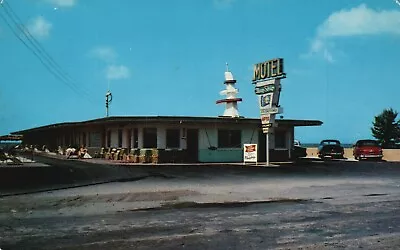 Postcard FL St Petersburg Redington Beach Flagship Motel 1954 Vintage PC F3914 • $4