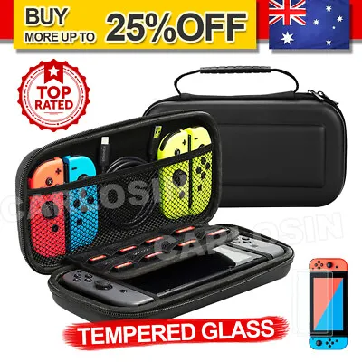 For Nintendo Switch Travel Carrying Case BagScreen ProtectorCover Accessories • $14.95