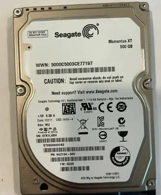 ST95005620AS Seagate  Momentus XT 500GB 2.5  Solid State Hybrid Drive* • $32.67