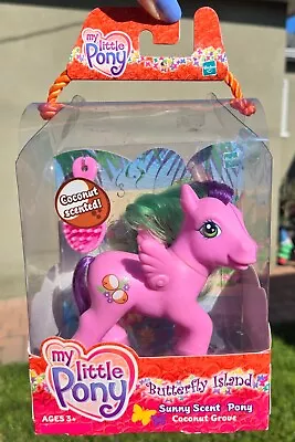 G3 My Little Pony COCONUT GROVE New In Box! 2005 Pegasus Butterfly Island 🥥 • $20