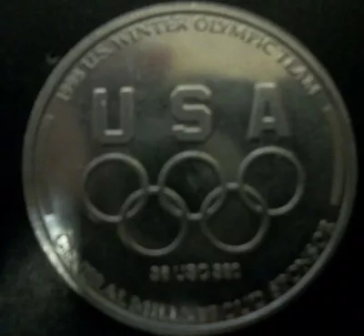 1998 US WINTER OLYMPIC TEAM BOBSLED MEDAL - Nagano - General Mills • $9