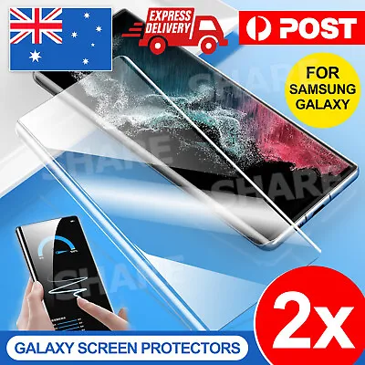 2PCS Galaxy S20 S10 Plus Note 20 10 Tempered Glass Screen Protector For Samsung • $5.95