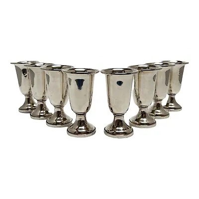 Fisher Cordial Shot Glass Sterling Silver Weighted 254g Total 8Pc • $322.40