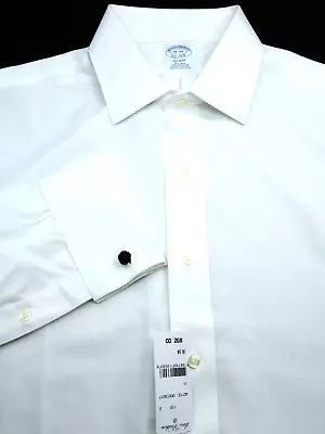 Brooks Brothers Dress Shirt -16 34- White Pinpoint Oxford F/c -regent Slim • $46.99