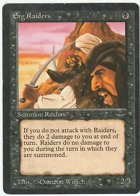 Arabian Nights MTG  Erg Raiders  Dark Magic Common • $3.99