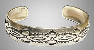 Rare Native American ‘The Silver Mesa’ Sterling TSM RARE Stamped Cuff Bracelet • $76.49