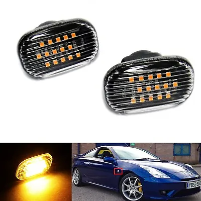 Clear Lens Amber LED Signal Side Marker Light For Toyota Supra Celica MR2 Spyder • $16.98