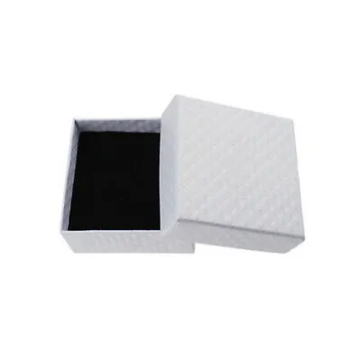 Bulk 5Pcs Square Jewelry Earring Ring Gift Display Paper Cardboard Storage Boxes • $2.18
