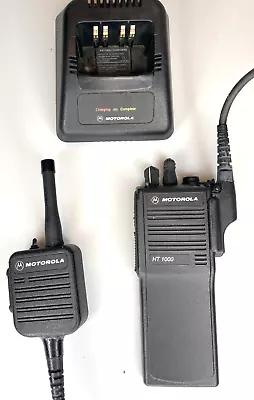 Motorola HT1000 Radio - UHF W/ Mic & Charger  H01SDC9AA3DN • $69.99