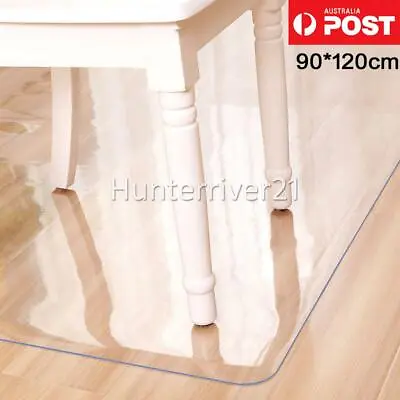 $30.99 • Buy Carpet Floor Chair Mat Office Chairmat Vinyl Plastic Protector Wood 120*90cm AUS