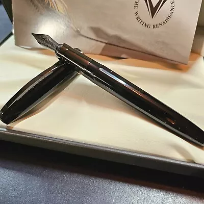 Visconti Back To Black Michelangelo Medium Nib Fountain Pen  New • $320