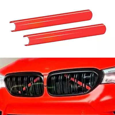 2X Car Front V Brace Grill Trim Strips Cover For BMW 1 2 3 Series F20 F30 Red • $22.99