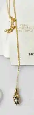 Yellow Gold Mystic Topaz Solitaire Pendant Necklace 18  - 10k  • $100